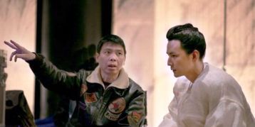 Feng Xiaogang on the set of The Banquet