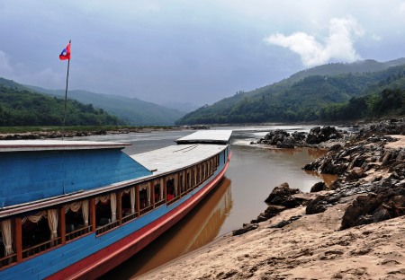 Site of the proposed dam at Xayaburi, Laos