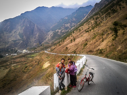 These kids followed us up the mountain, obviously in better shape than we were