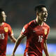 China's national football team training in Kunming