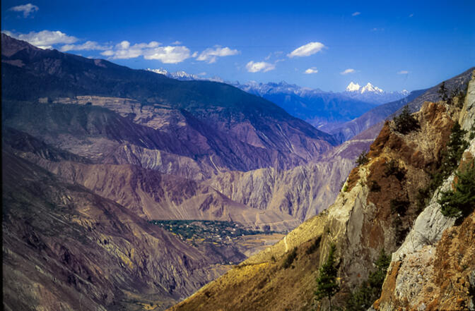 Valley on the Lancang River