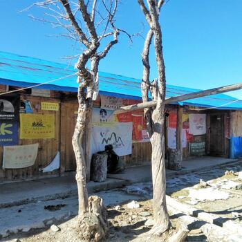 Base camp lodging on Haba Snow Mountain in Yunnan