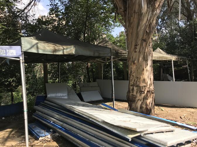Once the patio for a world-class restaurant, we assume