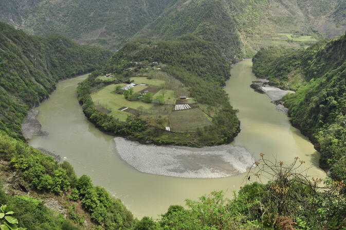The 'First Bend' in the Nujiang River