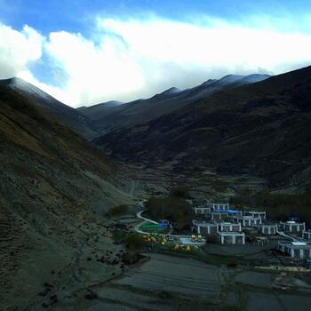 Our first camp, just next to a small remote village