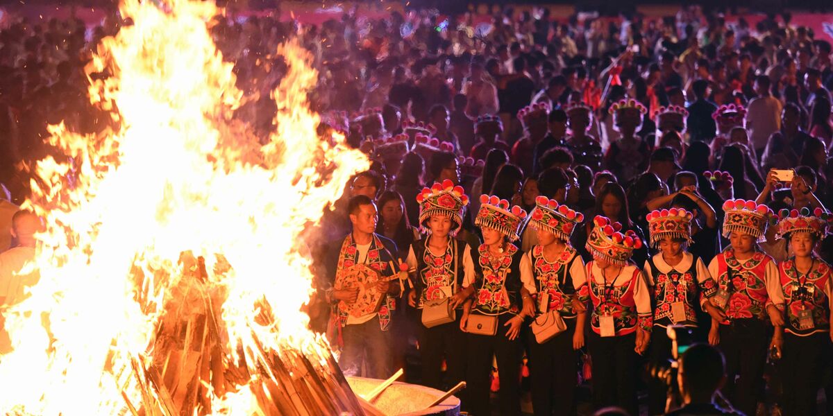 Celebrating Yi Torch Festival in the highlands of Yunnan