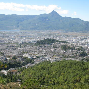 Lijiang with Wenbi Mountain in the background