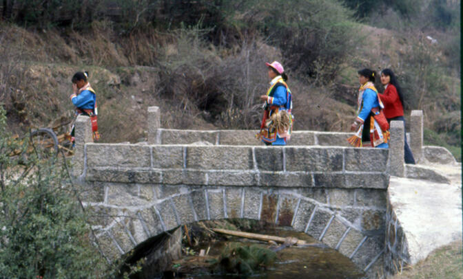 Bridge in a Hua Lisu village
