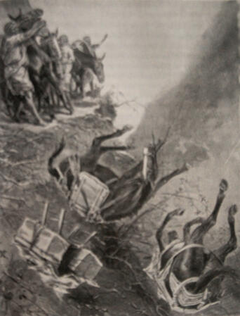 Falling mules