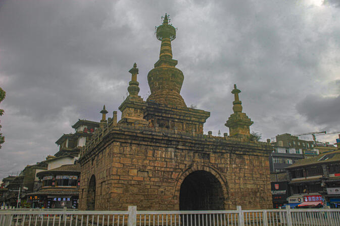 The Jingang Pagoda in the Miaozhan Temple 