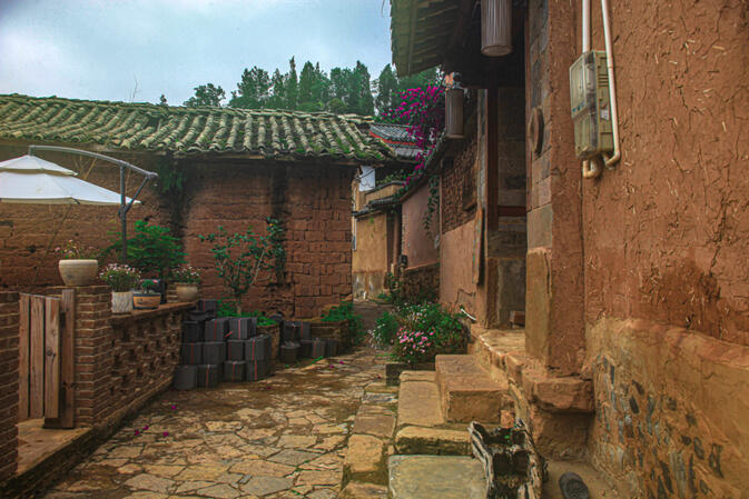 Doorway of a guesthouse