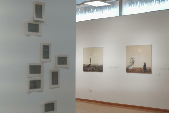 Art exhibition inside the TangTang Art Gallery