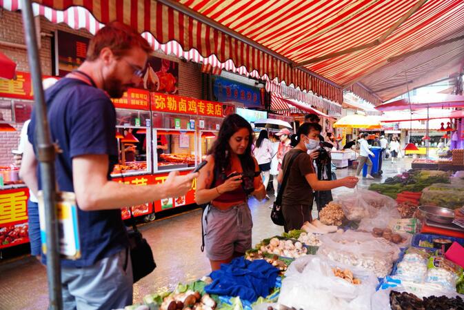 One can find various kinds of mushrooms here