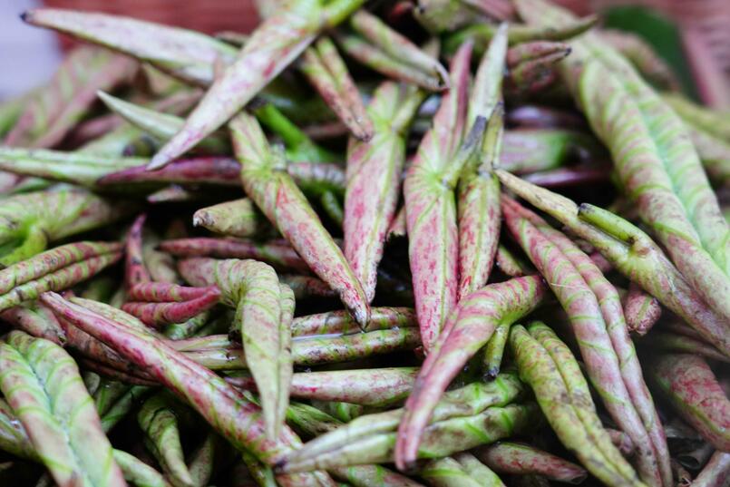 Rare vegetables are common in the market