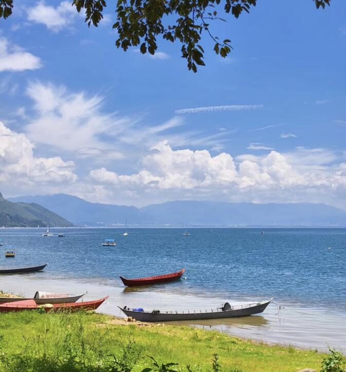 Fuxian Lake during summer time