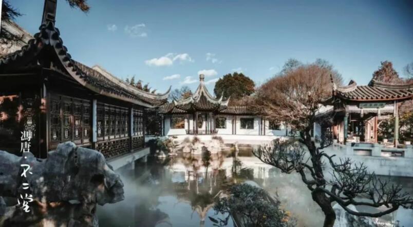 A beautiful water town view from Feng Tang's Bu'er Tang