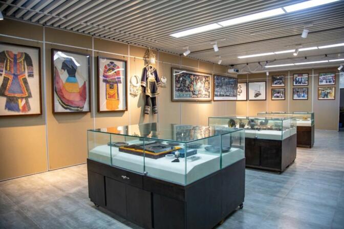 Cultural heritage exhibition room from Leju Ethnic Cultural Park