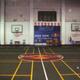 Full-court basketball at Wuhua Stadium