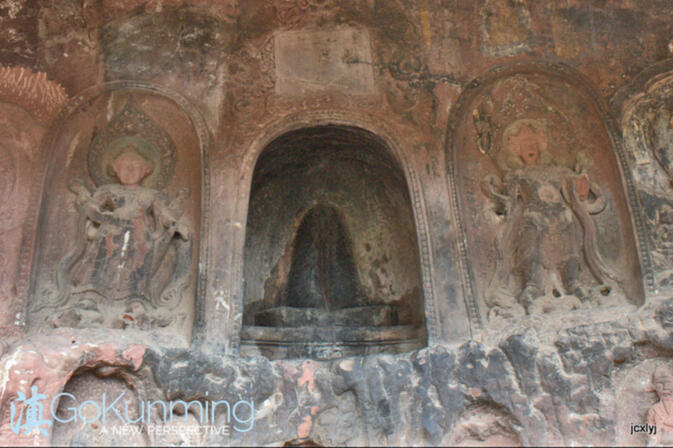 A fertility shrine at Shibao Mountain, called ayangbai in Chinese