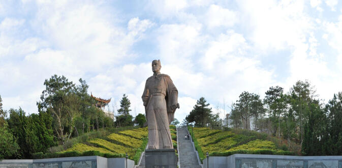 A statue of Zheng He in his birthplace in Yunnan, Jinning