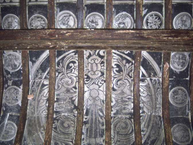 Decorated roof of a former salt merchant's house