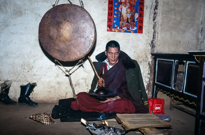 Mosuo family monk