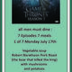 Monday is here - Game of Thrones