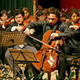 Zhu Yibing with his Cello Orchestra